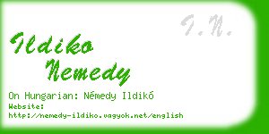 ildiko nemedy business card